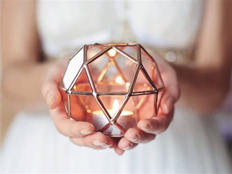 These Geo Candle Holders Are Amazing For Weddings