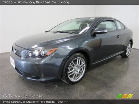 Flint Gray Mica 2008 Scion Tc Dark Charcoal Gray Interior