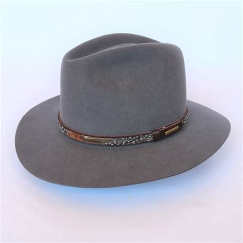 Stetson Jackson Outdoor Fur Blend Hat In Caribou Grey