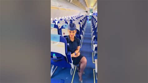 Indian Air Hostess Dancing In Flight Youtube