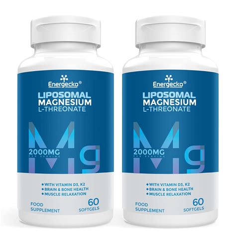 Buy Liposomal Magnesium L Threonate Softgels 2000mg Magnesium