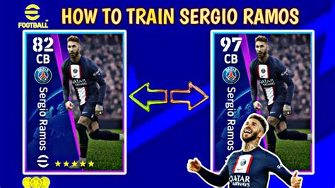 How To Train Sergio Ramos In EFootball 2023 Mobile Team Playstyle 97