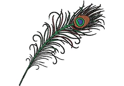 Design Peacock Feather Embroidery Commercial Use Of Our Machine