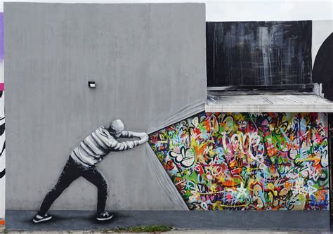 Behind The Curtain By Martin Whatson In Miami More Graffiti Piece