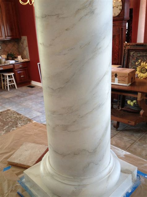 Realistic Painted Faux Marble Ggo Decorative