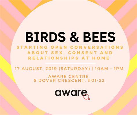 17 August 2019 Workshop Birds And Bees Starting Open Conversations