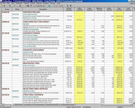 Project Cost Estimating Spreadsheet Templates For Excel 1 Excelxo