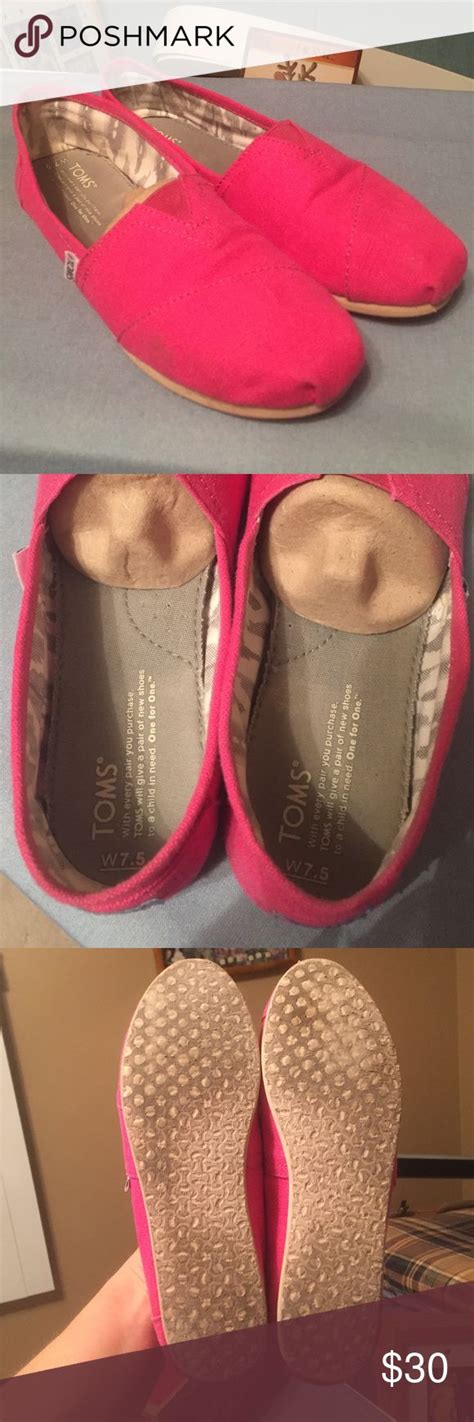 Hot Pink Classic Toms Toms Shoes Women Custom Toms Shoes Toms Shoes