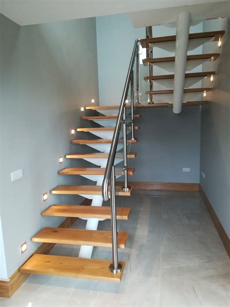 Stairs With Stainless Steel Handrail E3d Steel Design Ltd