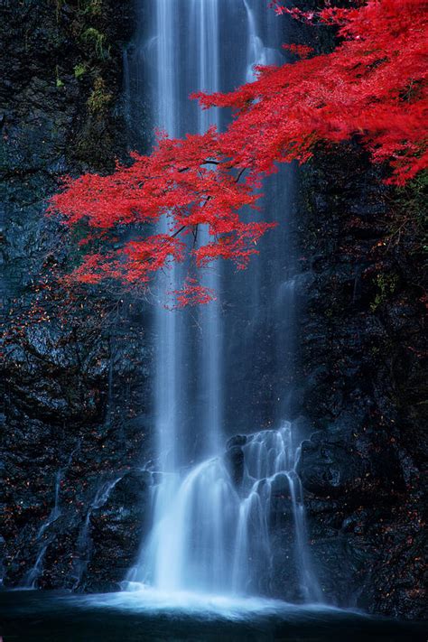 Autumn Waterfall Photograph By Pete Piriya Fine Art America
