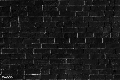 Black Brick Patterned Background Free Image By