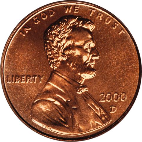 Value Of 2000 D Lincoln Cents We Appraise Modern Coins