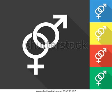 Male Female Sex Icon Gray Colored Stock Vector Royalty Free 235999102 Shutterstock