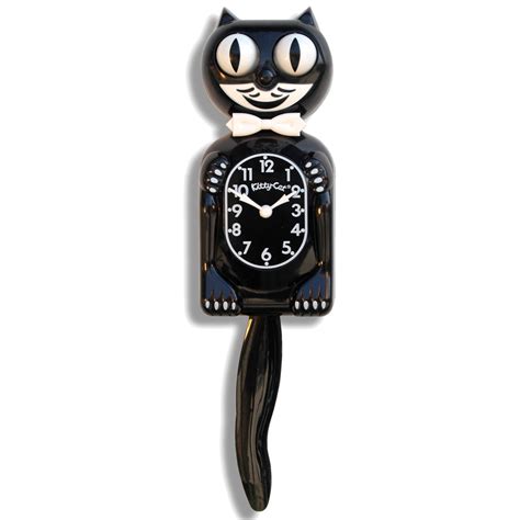 Classic Black Kitty Cat® Klock