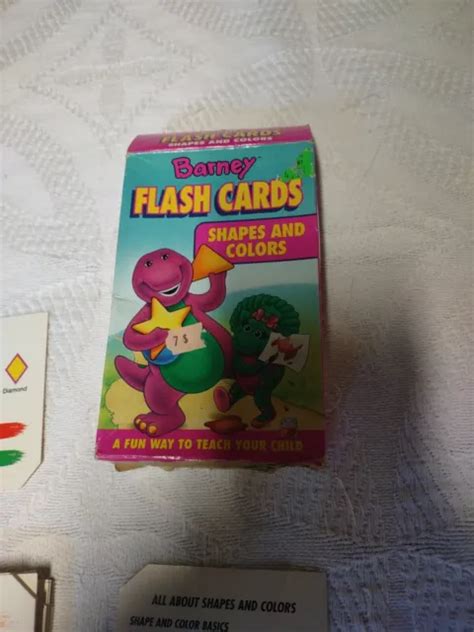 Barney Flashcards Shapes And Colors Complete 1200 Picclick