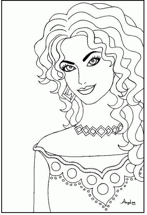 Beautiful Girl Coloring Pages