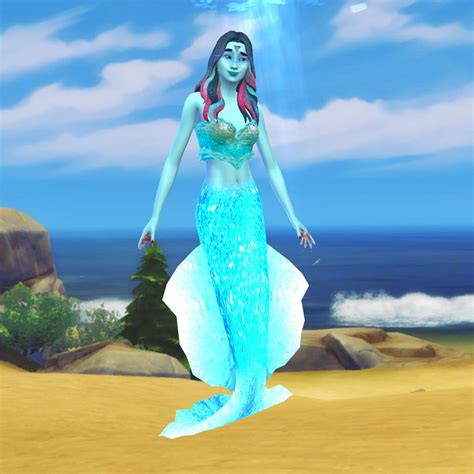 Zaneida And The Sims 4 — Luminous Water Mermaid Tail Island Living