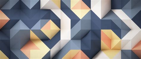 Illustration Abstract Low Poly Symmetry Yellow Triangle Pattern