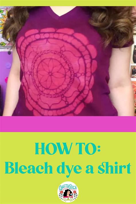 How To Bleach Dye A Shirt Crafty Chica