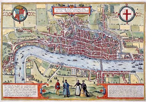 Rare Ancient Map Of London Is Discovered From 1572 And The Roads Are