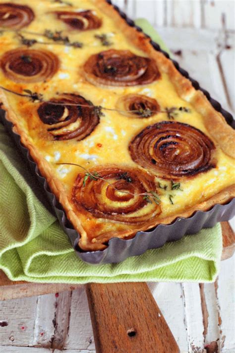 Caramelised Onion And Goats Cheese Tart Go Make Me