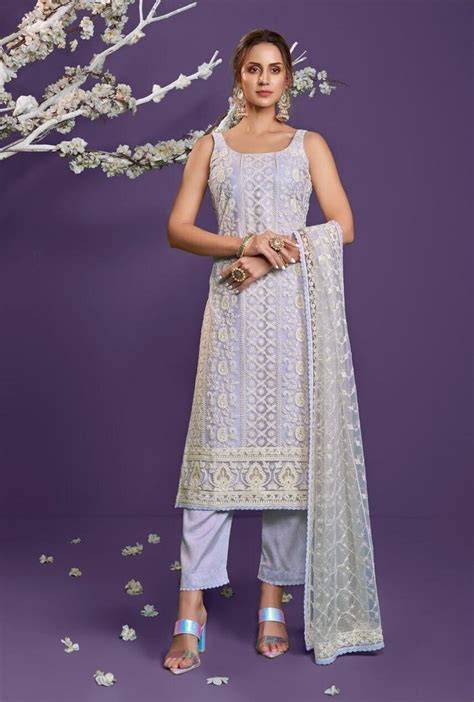 Designer Salwar Suit Lakhnavi Work Salwar Suit Etsy Wedding Outfits For Women Pakistani