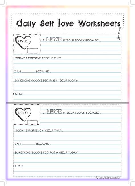Empowerment Worksheets For Adults Self Esteem Worksheets Self Esteem