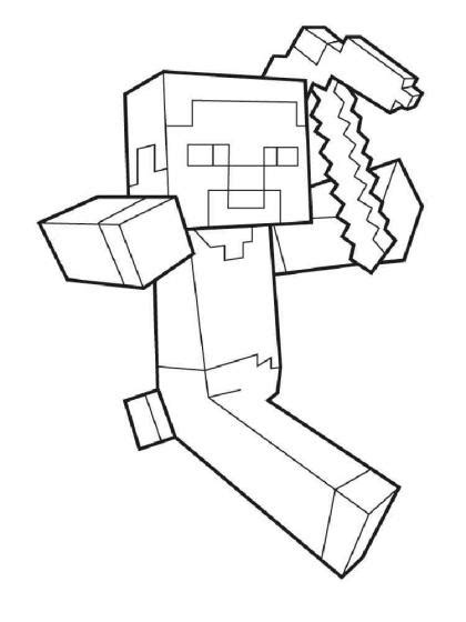 Minecraft Steve Ausmalbilder Kostenlose Malvorlagen 74256 The Best