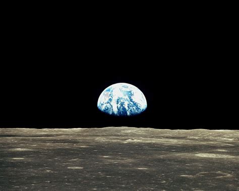Download Outer Space Moon Earth Earthrise Hd Wallpaper