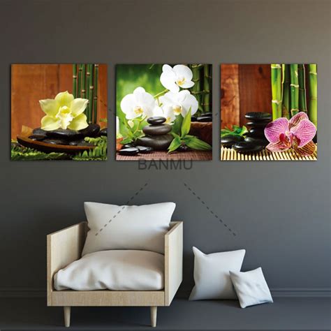 Paintings Wall Art Pictures 3 Panels Modern Giclee Print Artwork Zen