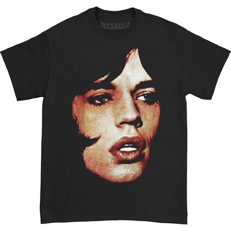 Rolling Stones Mens Mick Jagger T Shirt X Large Black