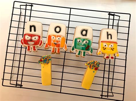 Alphablocks Themed Biscuits Cbeebies Number Blocks Alpha Etsy Images