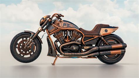 Harley Davidson Night Rider Steampunk 4k Hd Bikes 4k Wallpapers