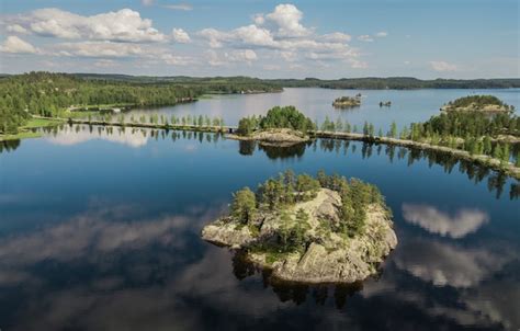 Premium Photo Wonderful Landscape Of Finland Lake Lietvesi Aerial View