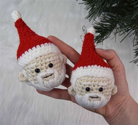 Furlscrochet Free Crochet Ornaments Santa Crochet Ornament Patterns