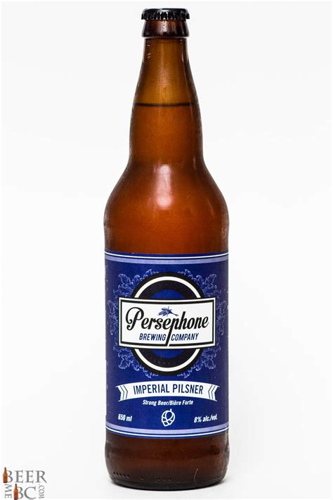 Persephone Brewing Co Imperial Pilsner Beer Me British Columbia