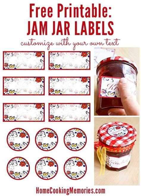 Free Printable Jar Labels For Home Canning Jam Jar Labels Labels