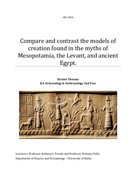 🏆 Egypt And Mesopotamia Compare And Contrast Essay Comparison And