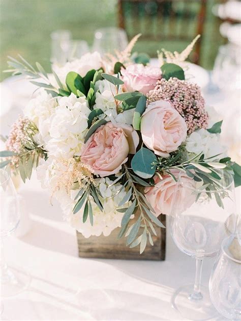 Anna Brandt Blush Wedding Flowers Names Tall Ivory Blush Wedding