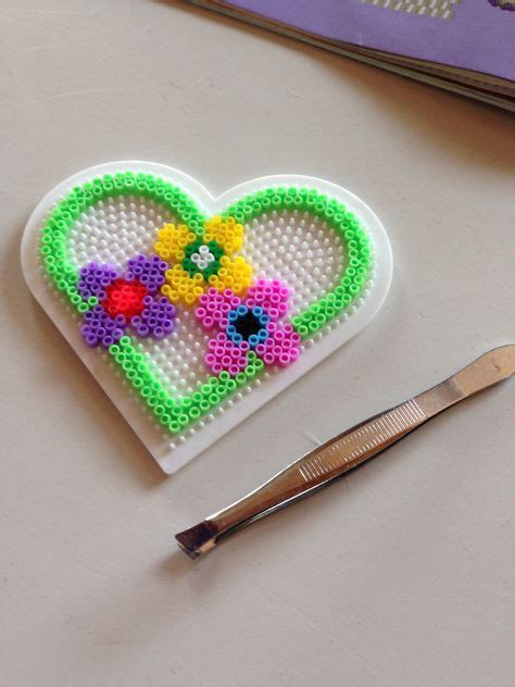 29 Perler Hearts Ideas Perler Perler Beads Hama Beads