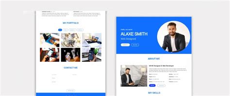 Responsive Personal Portfolio Website Using Html Css Javascript Riset