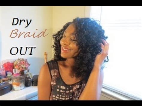 Blowing out your natural hair can be very easy and painless. Dry Braid Out on Natural Hair - YouTube