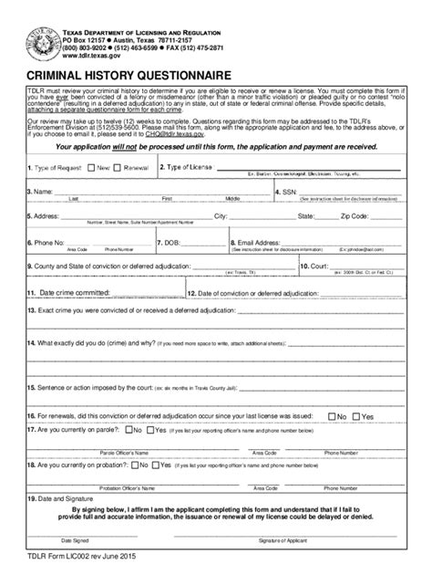 Tdlr Criminal Conviction Guidelines Fill Out And Sign Online Dochub