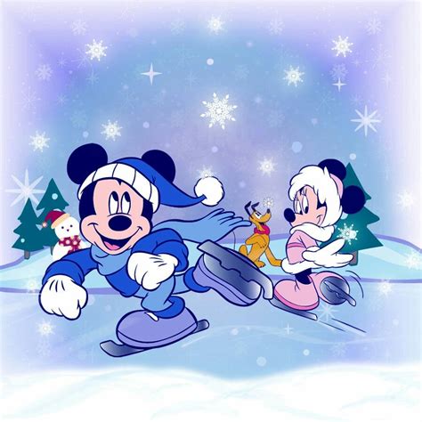 💖☃💜mickey And Minnie☃ 1st Day Of Winter Minnie Mouse Pictures