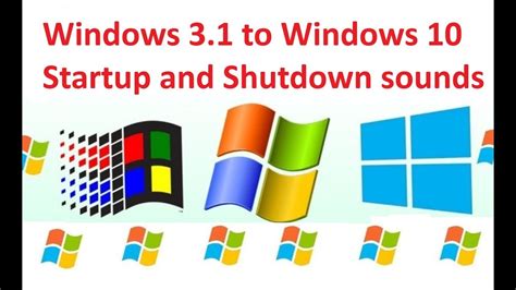 Windows Startup Sounds And Shutdown Sounds Youtube