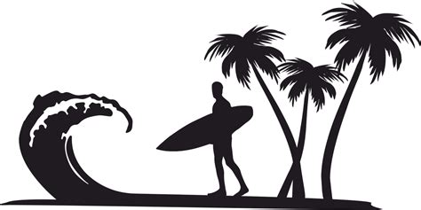 Palm Trees Surfer Beach Free Image On Pixabay