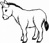 Donkey Coloring Printable sketch template