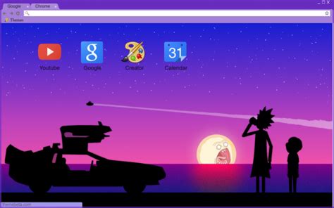 Multiple sizes available for all screen sizes. Rick and Morty aesthetic Chrome Theme - ThemeBeta