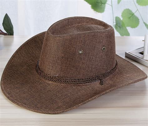 Clothing Cowboy Hats Outdoor Wide Brim Sun Hat One Size Cowbucker