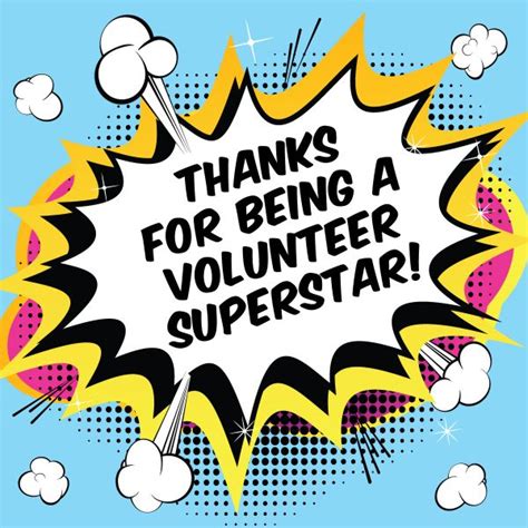 Volunteers Thanks For Being A Volunteer Superstar Pto Today